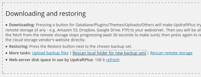 Downloading and restoring window