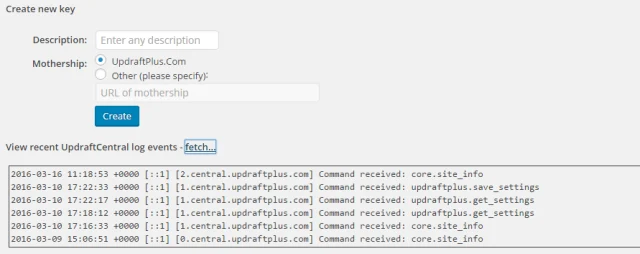Fetch central logs min