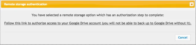 Remote storage auth