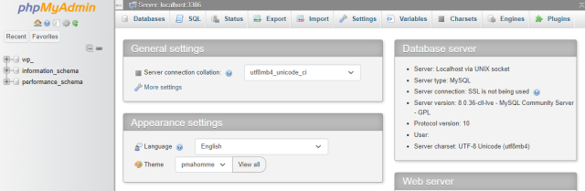 Accessing php my admin