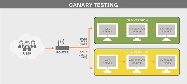 Canary testing infographic
