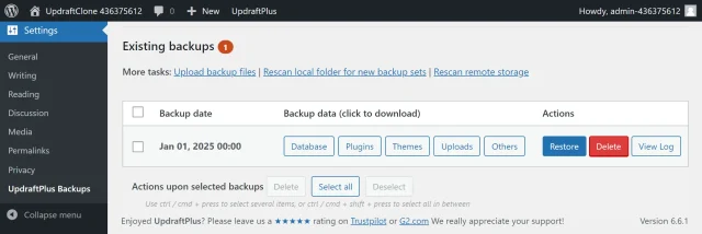 Click the restore button here